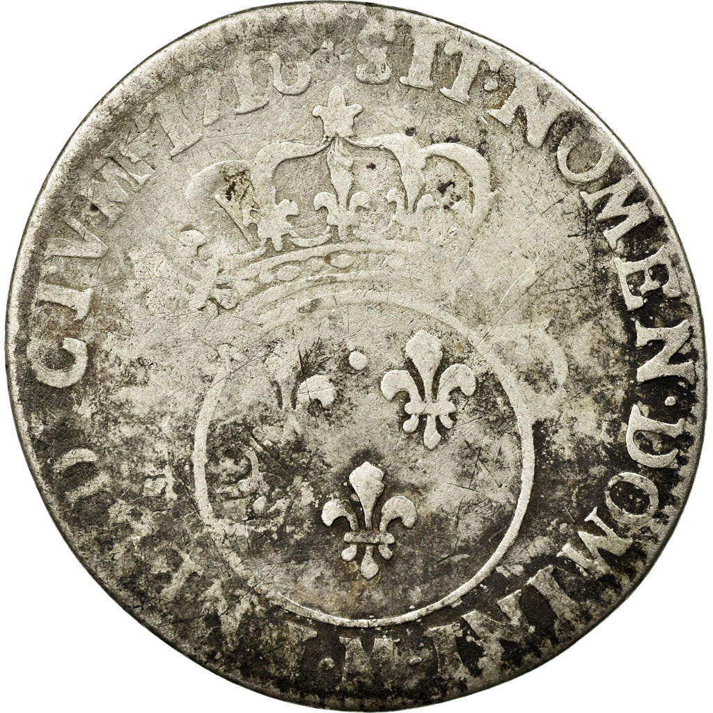 Coin, France, Louis XV, 1/10 Écu Vertugadin, 12 Sols, 1/10 ECU, 1716, Toulouse