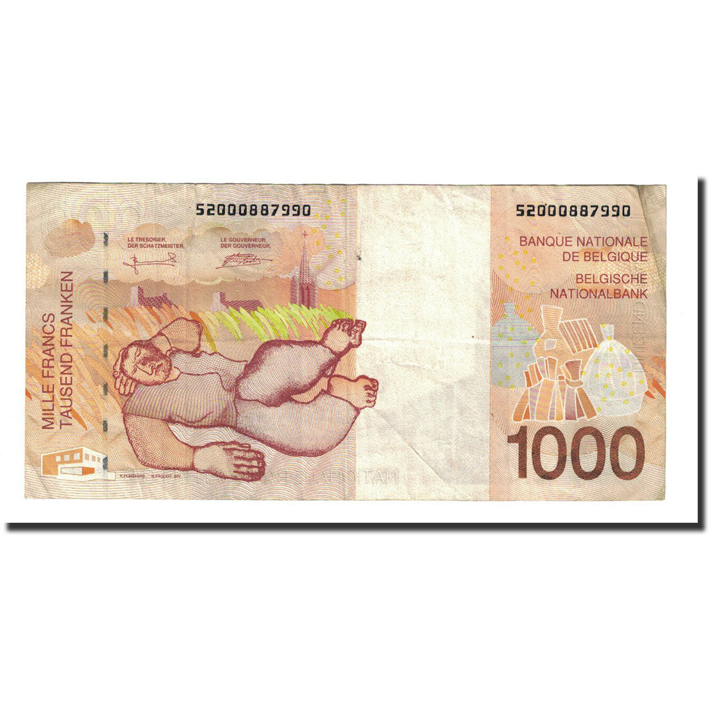 Banknote, Belgium, 1000 Francs, Undated (1997), KM:150, VF(20-25)