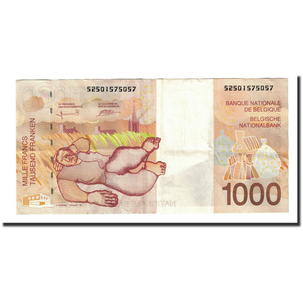 Banknote, Belgium, 1000 Francs, Undated (1997), KM:150, AU(50-53)