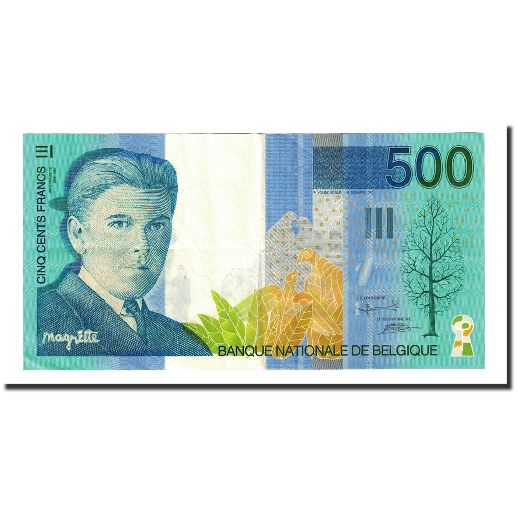 Banknote, Belgium, 500 Francs, Undated (1998), KM:149, AU(50-53)