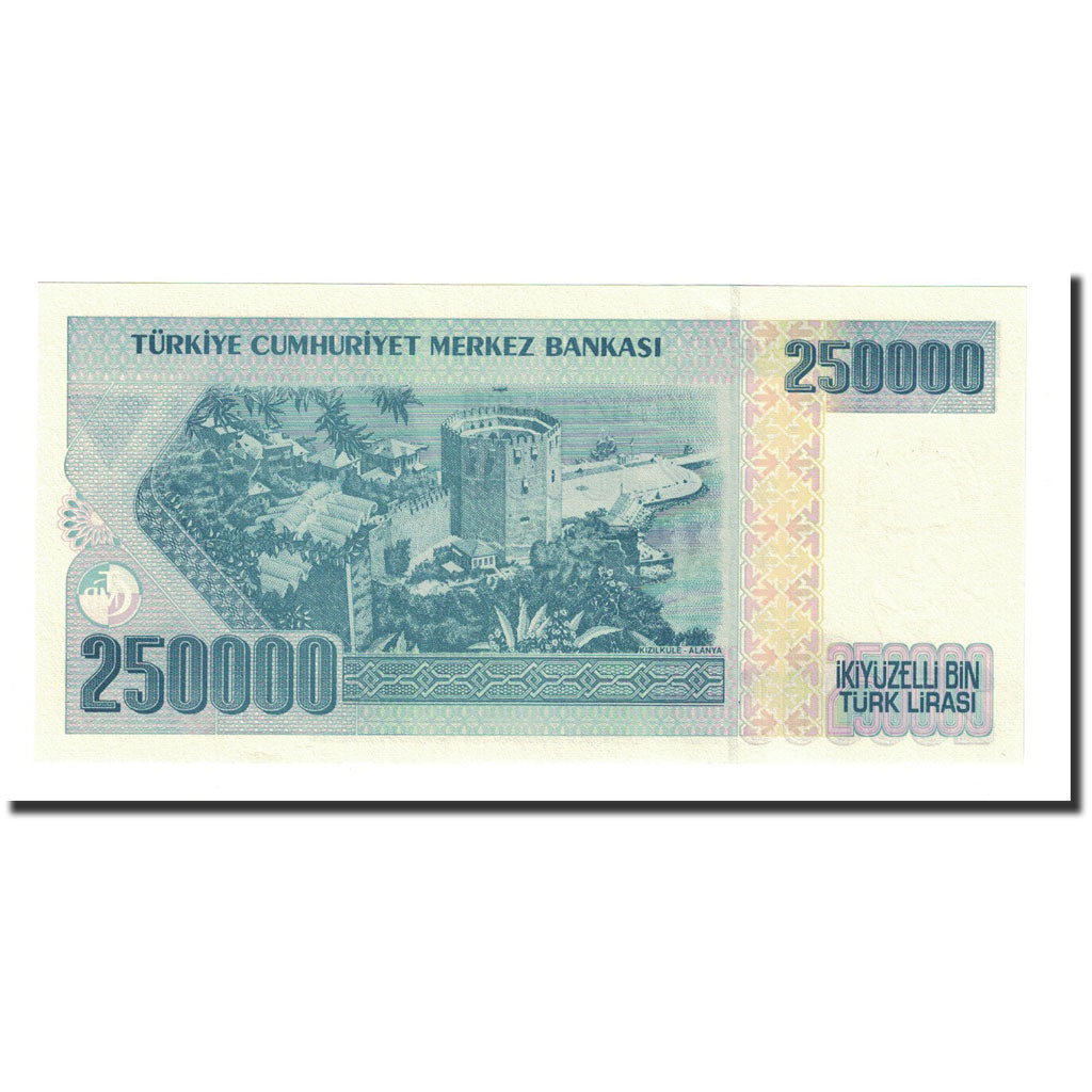 Banknote, Turkey, 250,000 Lira, 1992, KM:211, UNC(65-70)