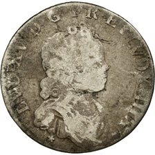 Munten, Frankrijk, Louis XV, 1/10 Écu Vertugadin, 12 Sols, 1/10 ECU, 1716