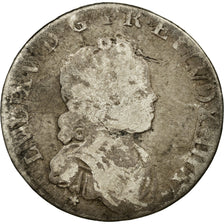 Monnaie, France, Louis XV, 1/10 Écu Vertugadin, 12 Sols, 1/10 ECU, 1716, Paris