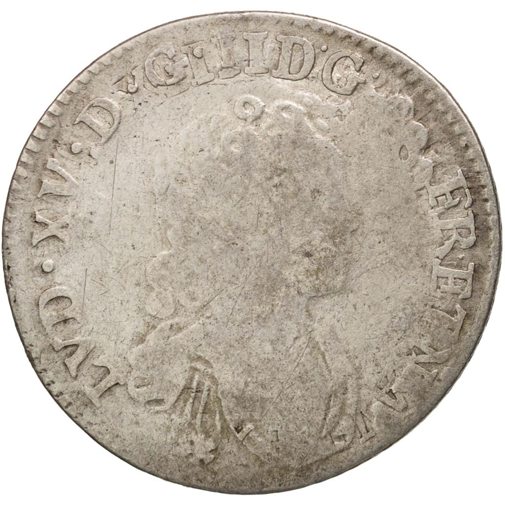 Francia, 1/10 Ecu, 1716, B+, Argento, Gadoury:289