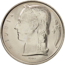 Belgium, 5 Francs, 5 Frank, 1981, MS(63), Copper-nickel, KM:134.1