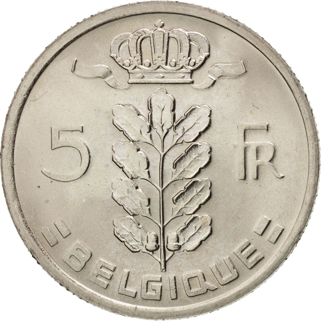 Belgium, 5 Francs, 5 Frank, 1981, MS(63), Copper-nickel, KM:134.1
