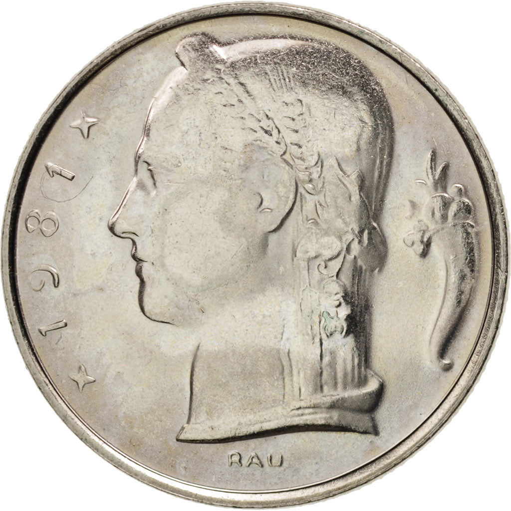 Belgium, 5 Francs, 5 Frank, 1981, MS(63), Copper-nickel, KM:135.1