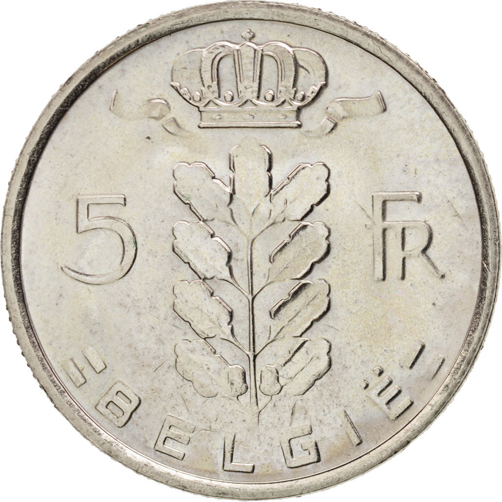 Belgium, 5 Francs, 5 Frank, 1981, MS(63), Copper-nickel, KM:135.1