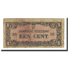 Billete, 1 Cent, Undated (1942), Indias holandesas, KM:119a, RC+