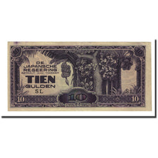 Banknote, Netherlands Indies, 10 Gulden, Undated (1942), KM:125c, EF(40-45)