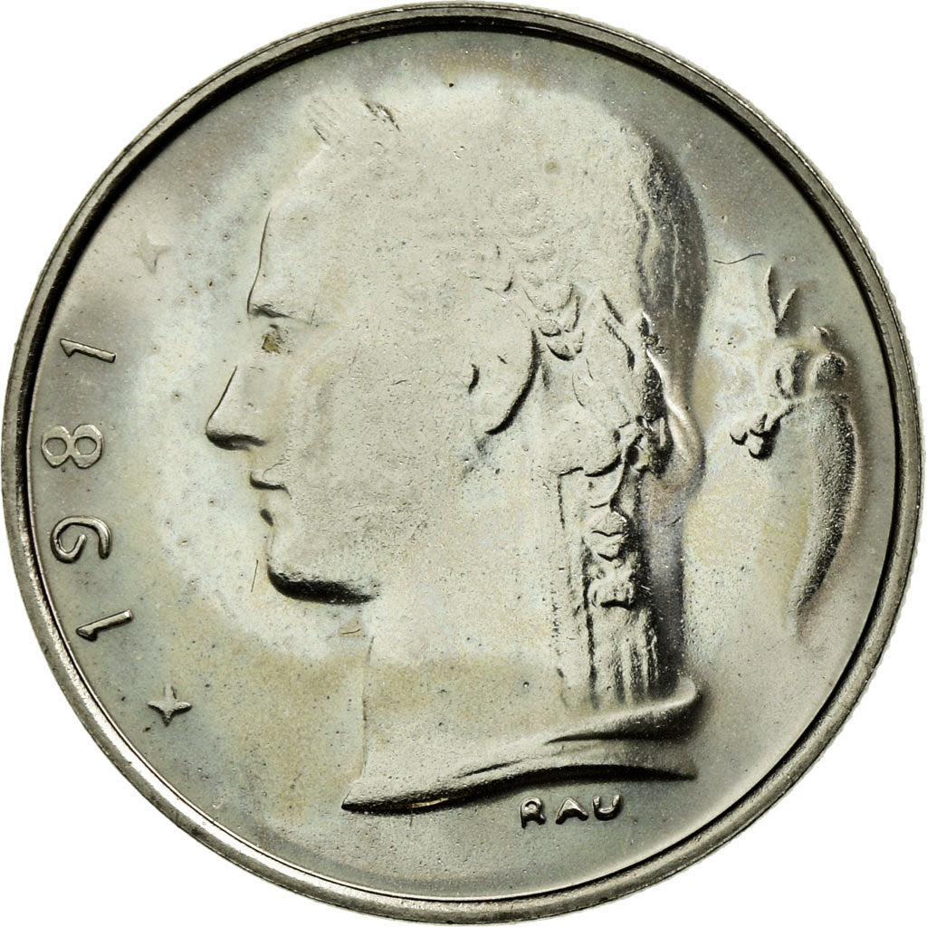 Coin, Belgium, Franc, 1981, MS(63), Copper-nickel, KM:142.1