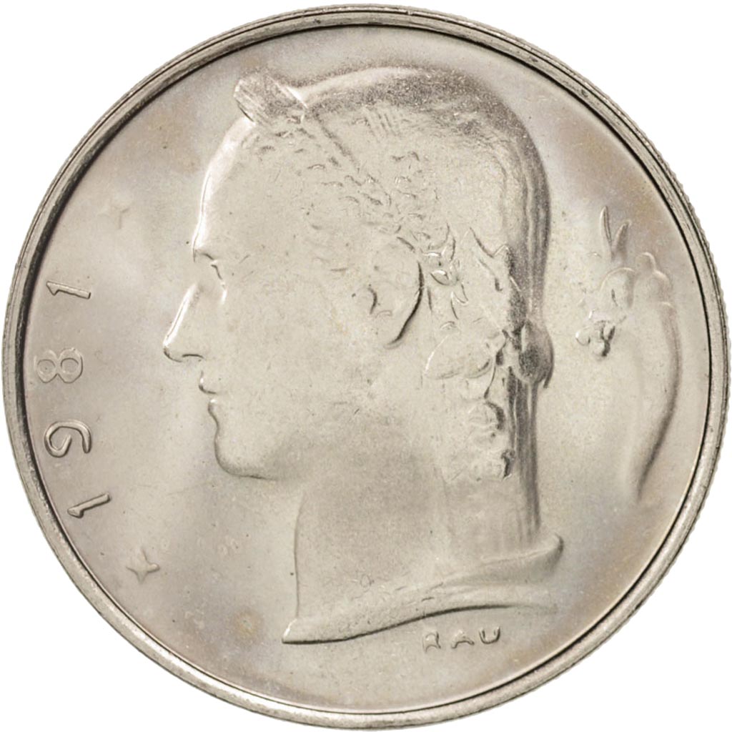 Belgium, Franc, 1981, MS(63), Copper-nickel, KM:143.1
