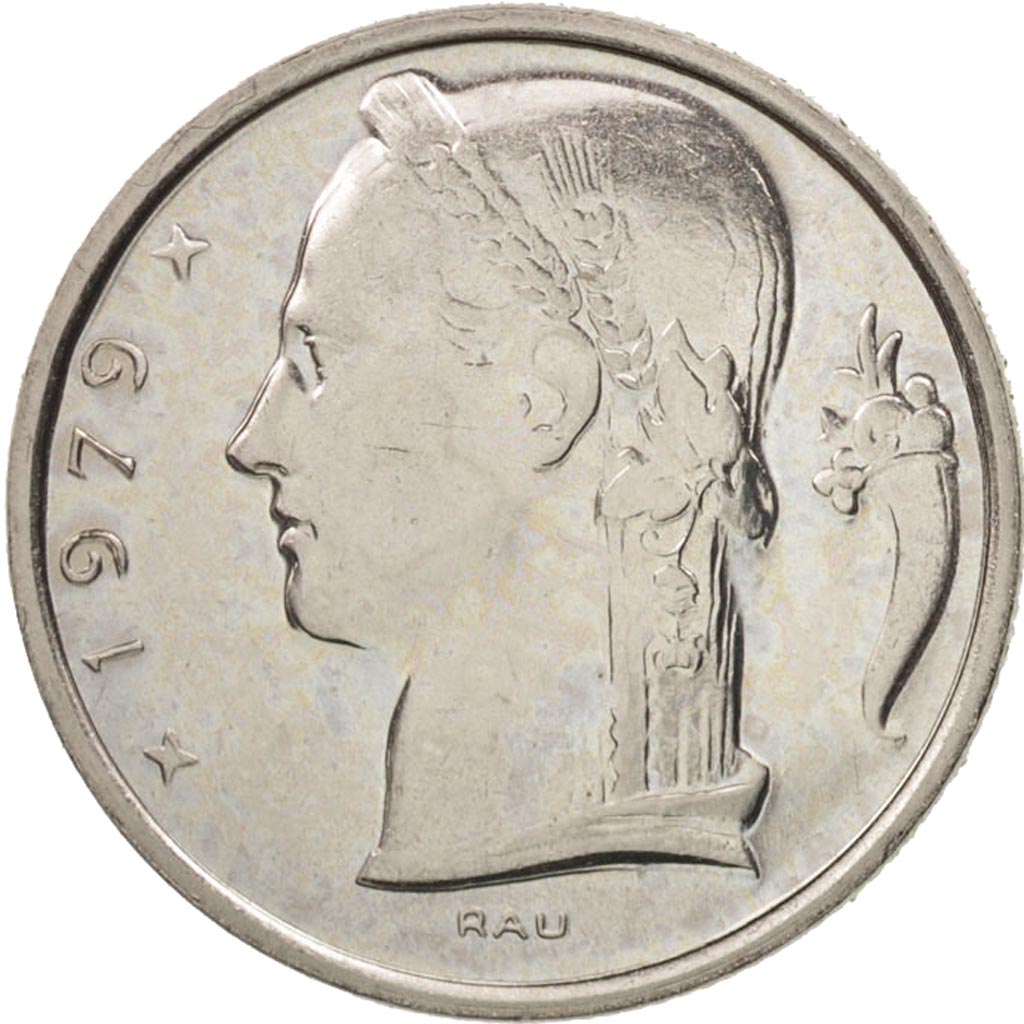 Belgium, 5 Francs, 5 Frank, 1979, MS(63), Copper-nickel, KM:135.1