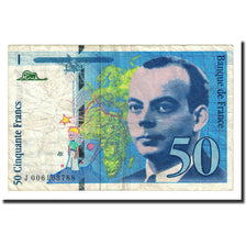 France, 50 Francs, 1993, TB, Fayette:72.2, KM:157b