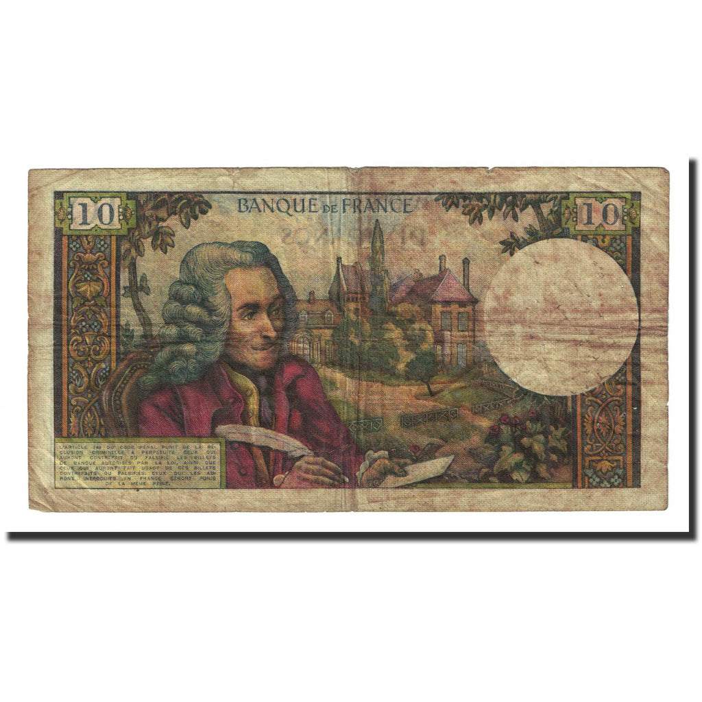Frankrijk, 10 Francs, 10 F 1963-1973 ''Voltaire'', 1966-02-03, B+
