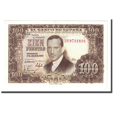 Banknote, Spain, 100 Pesetas, 1953-04-07, KM:145a, UNC(63)
