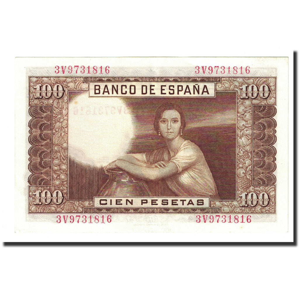 Banknote, Spain, 100 Pesetas, 1953-04-07, KM:145a, UNC(63)