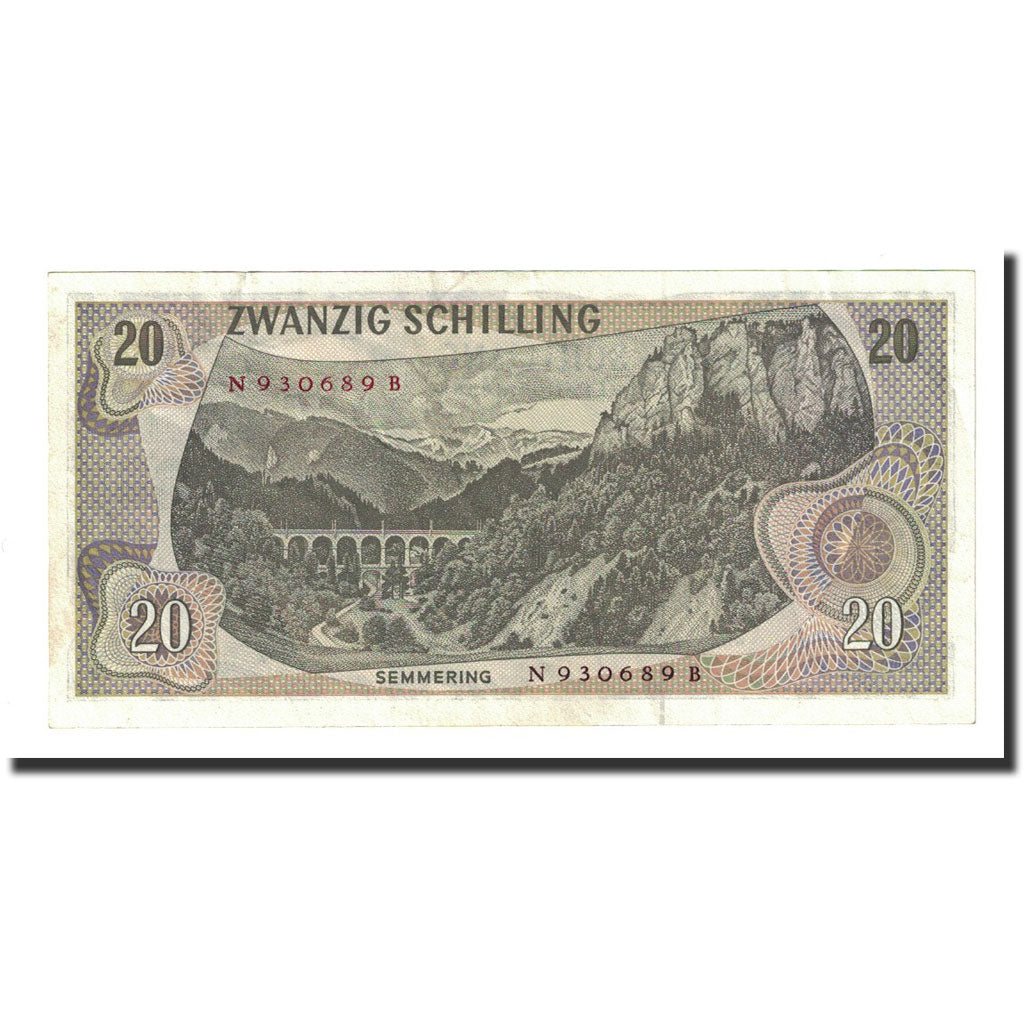 Banconote, Austria, 20 Schilling, 1967-07-02, KM:142a, SPL