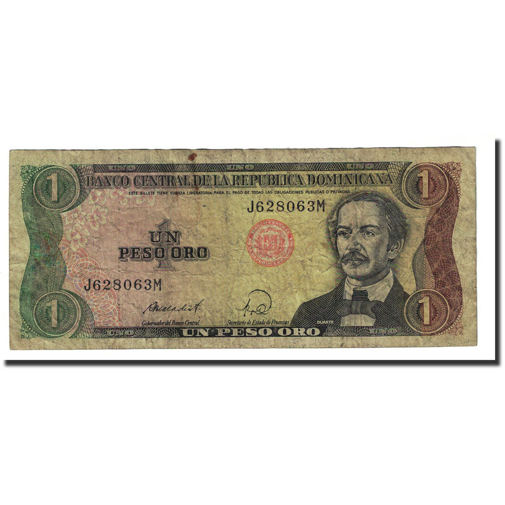 Banknote, Dominican Republic, 1 Peso Oro, 1988, KM:126a, VF(20-25)
