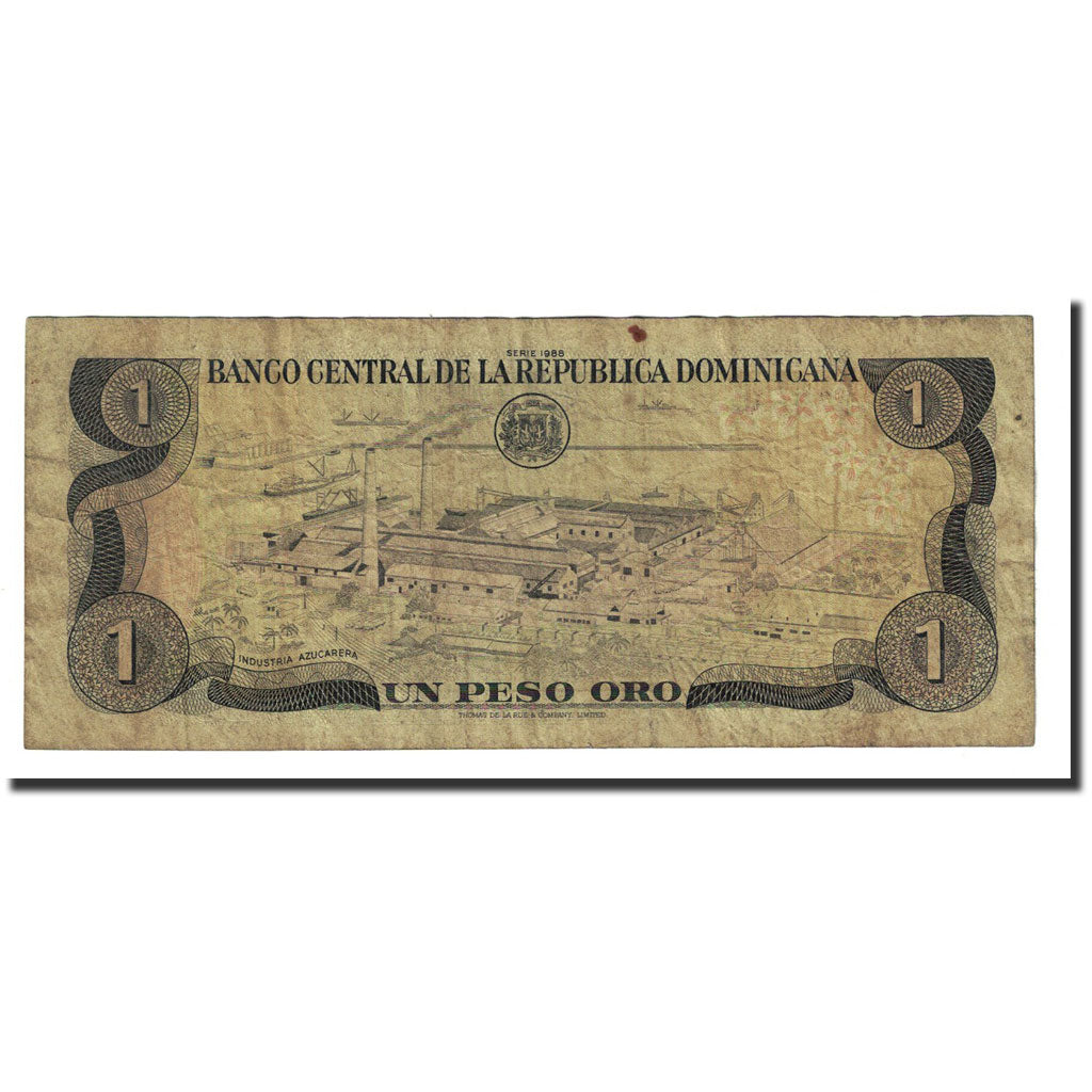 Banknote, Dominican Republic, 1 Peso Oro, 1988, KM:126a, VF(20-25)