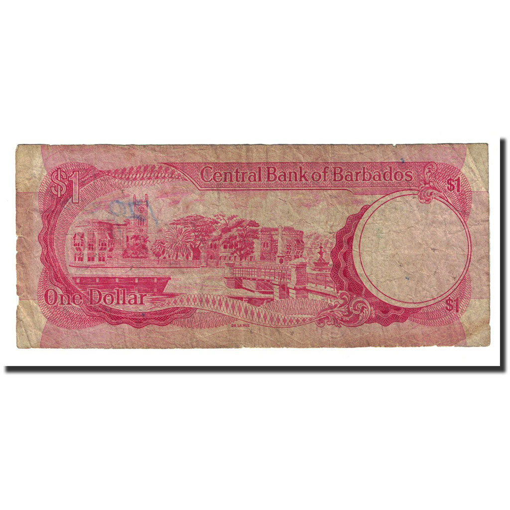 Banknote, Barbados, 1 Dollar, Undated (1973), KM:29a, F(12-15)