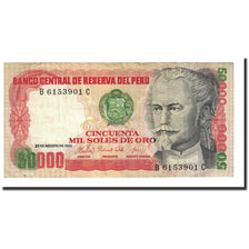 Banknote, Peru, 50,000 Soles de Oro, 1985-08-23, KM:125b, AU(50-53)