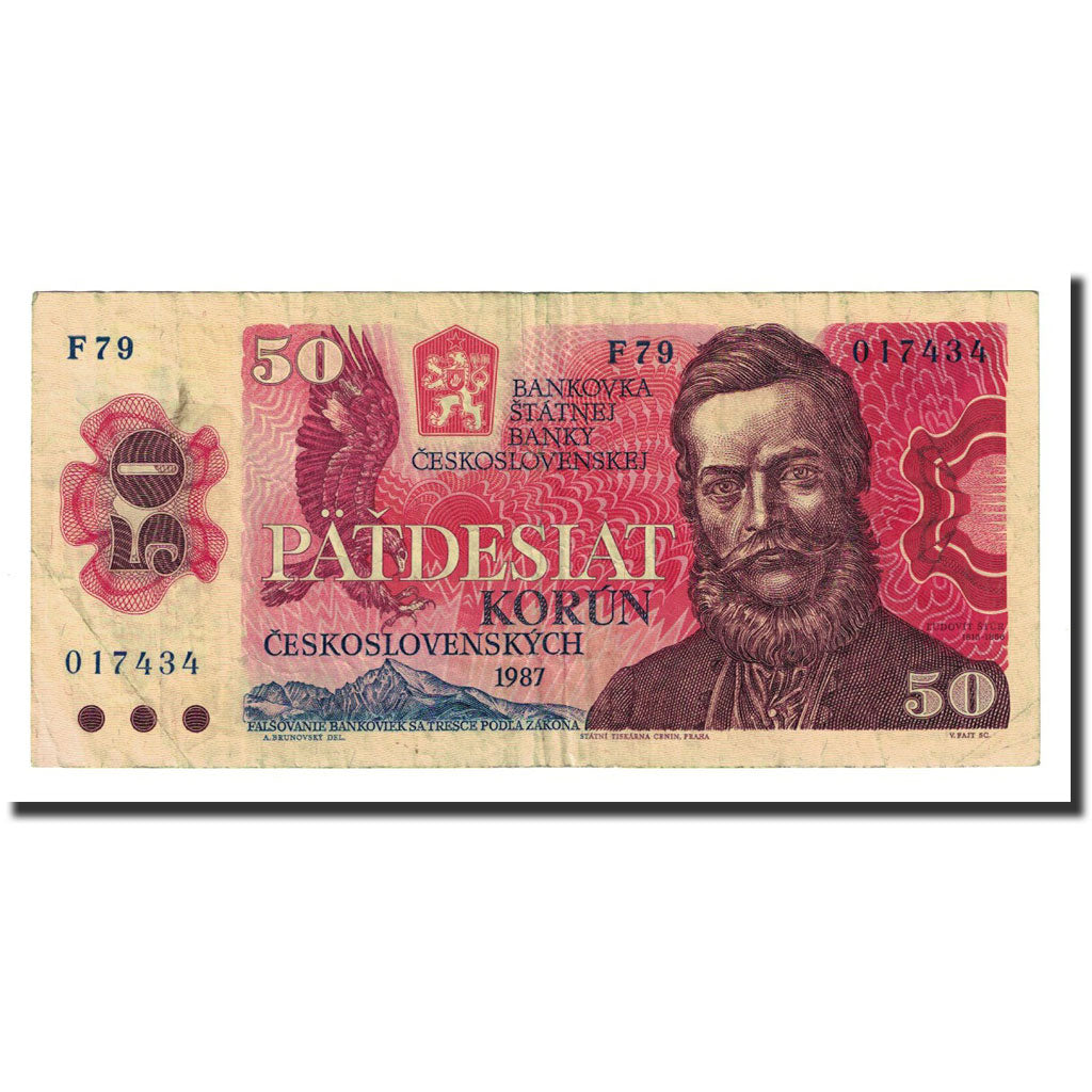 Banknote, Czechoslovakia, 50 Korun, 1987, KM:96a, EF(40-45)