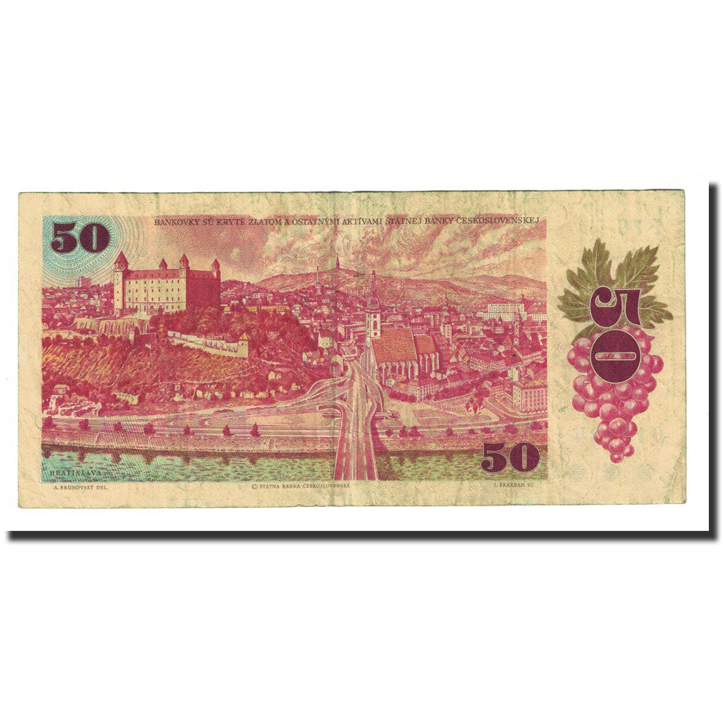 Banknote, Czechoslovakia, 50 Korun, 1987, KM:96a, EF(40-45)