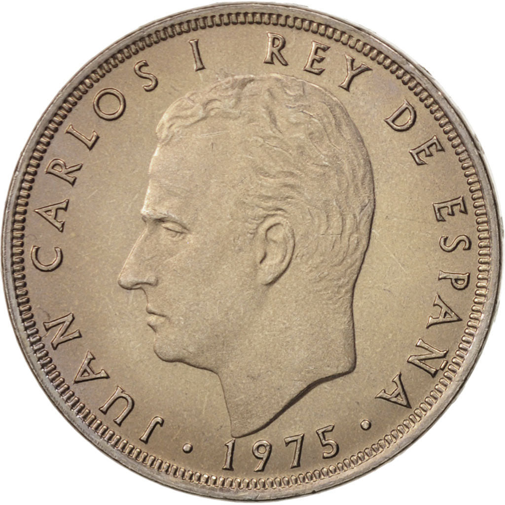 Spain, Juan Carlos I, 25 Pesetas, 1976, MS(63), Copper-nickel, KM:808