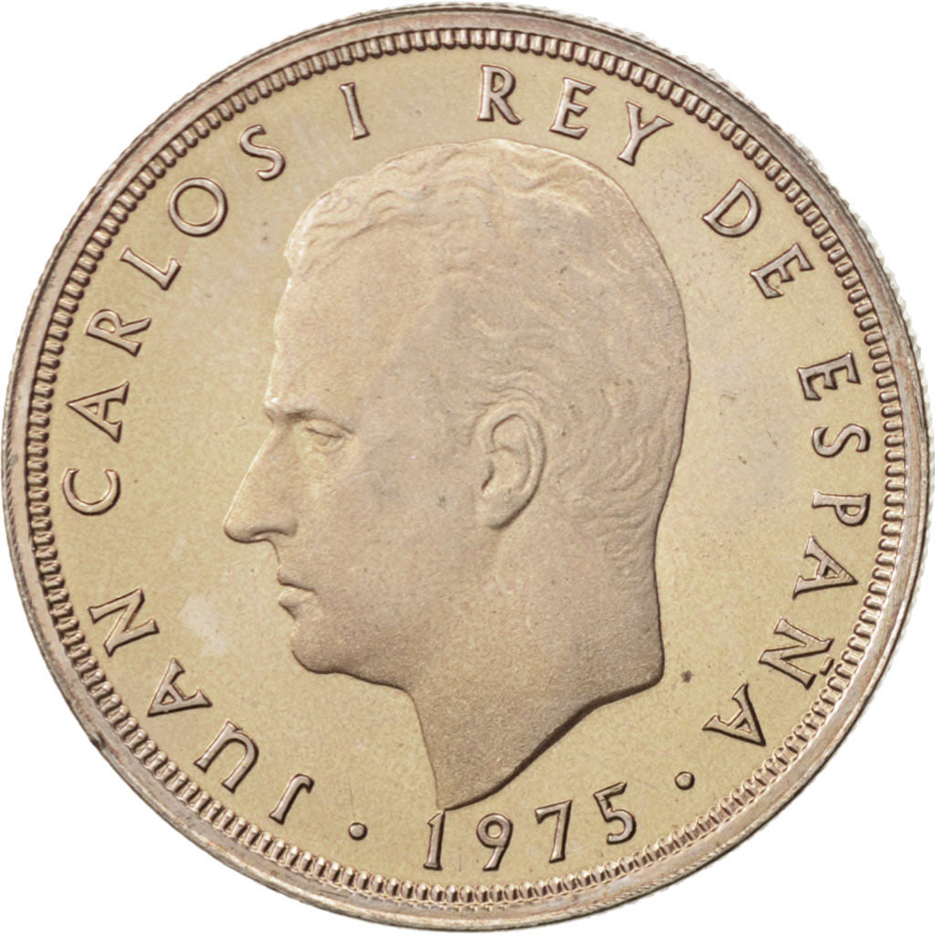 Spain, Juan Carlos I, 5 Pesetas, 1976, MS(63), Copper-nickel, KM:807