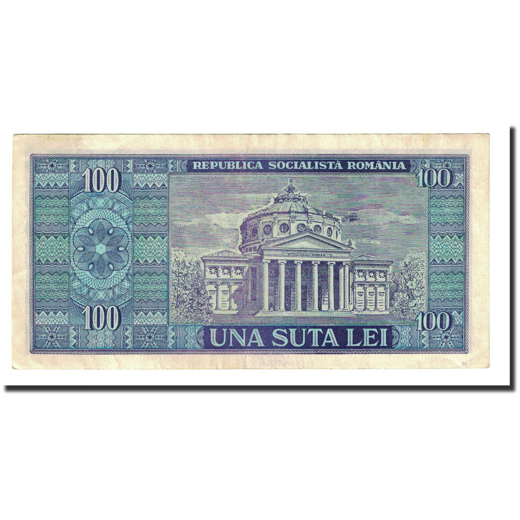Banknote, Romania, 100 Lei, 1966, KM:97a, AU(55-58)