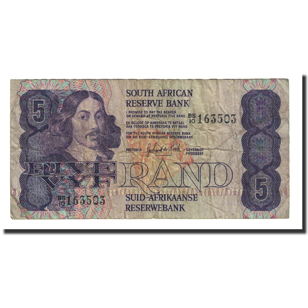 Banknote, South Africa, 5 Rand, 1981-1989, KM:119c, VF(20-25)