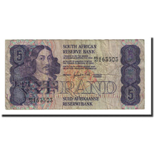 Billete, 5 Rand, 1981-1989, Sudáfrica, KM:119c, BC