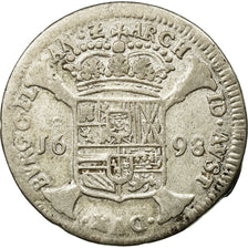 Monnaie, Pays-Bas espagnols, Flandre, Escalin, 1698, Bruges, TB, Argent, KM:95