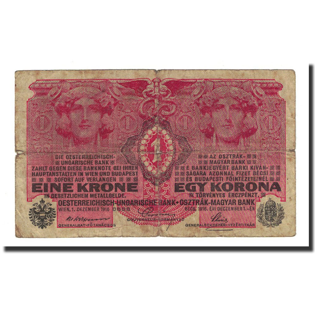 Banknote, Austria, 1 Krone, Undated (1919), KM:49, F(12-15)
