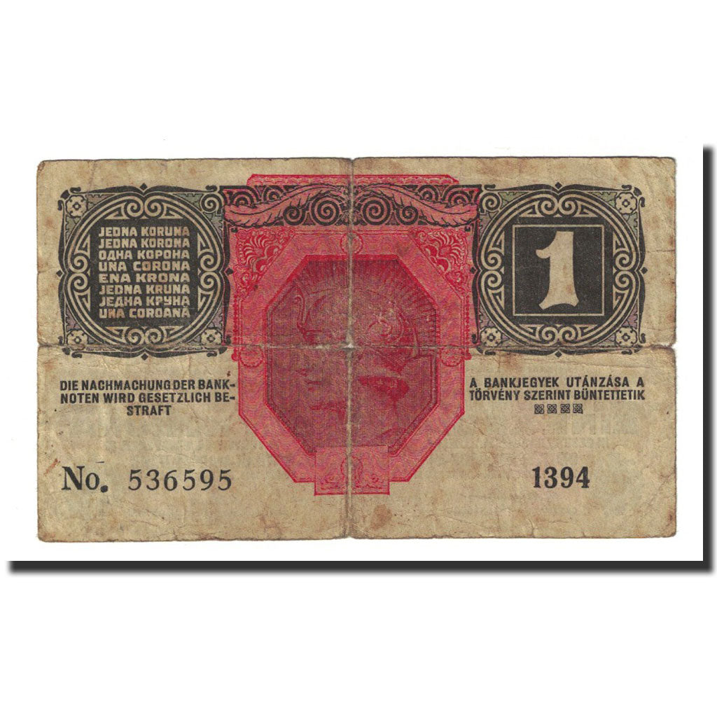 Banknote, Austria, 1 Krone, Undated (1919), KM:49, F(12-15)