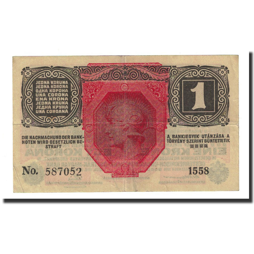 Banknote, Austria, 1 Krone, Undated (1919), KM:49, EF(40-45)