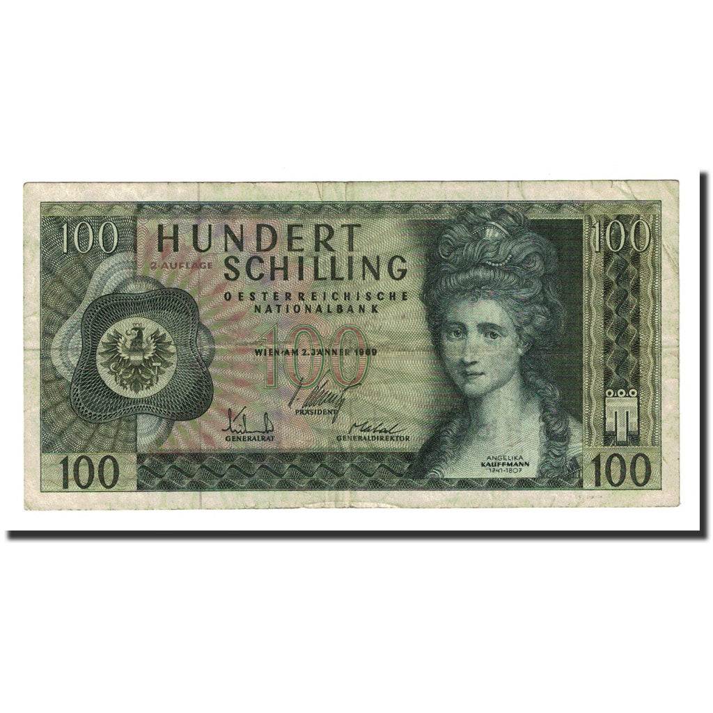 Banknote, Austria, 100 Schilling, 1969-01-02, KM:146a, EF(40-45)