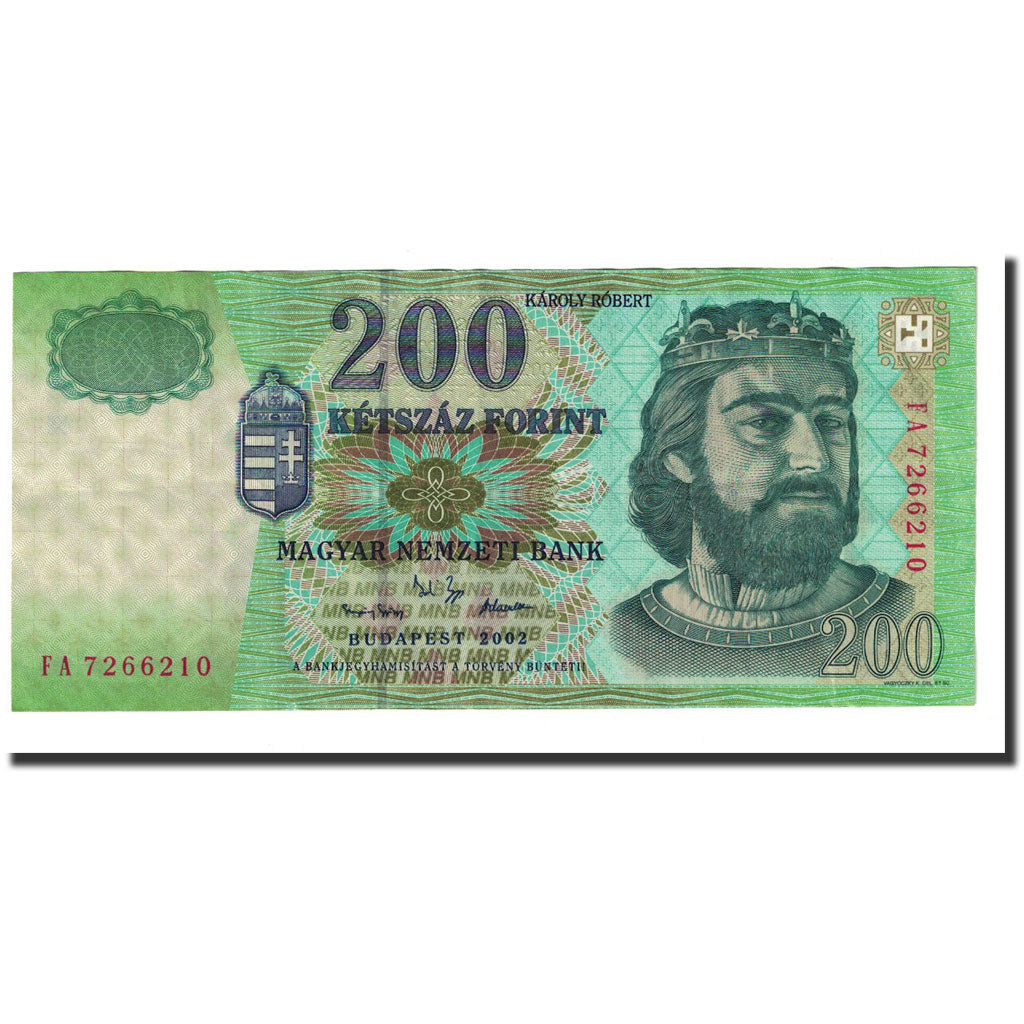 Banconote, Ungheria, 200 Forint, 2002, KM:187b, BB+