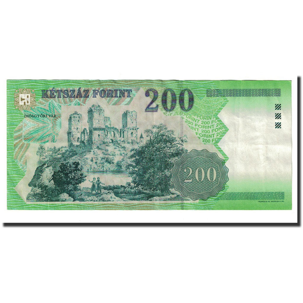 Banconote, Ungheria, 200 Forint, 2002, KM:187b, BB+