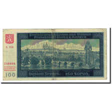 Banknote, Bohemia and Moravia, 100 Korun, 1940-08-20, KM:7a, VF(20-25)