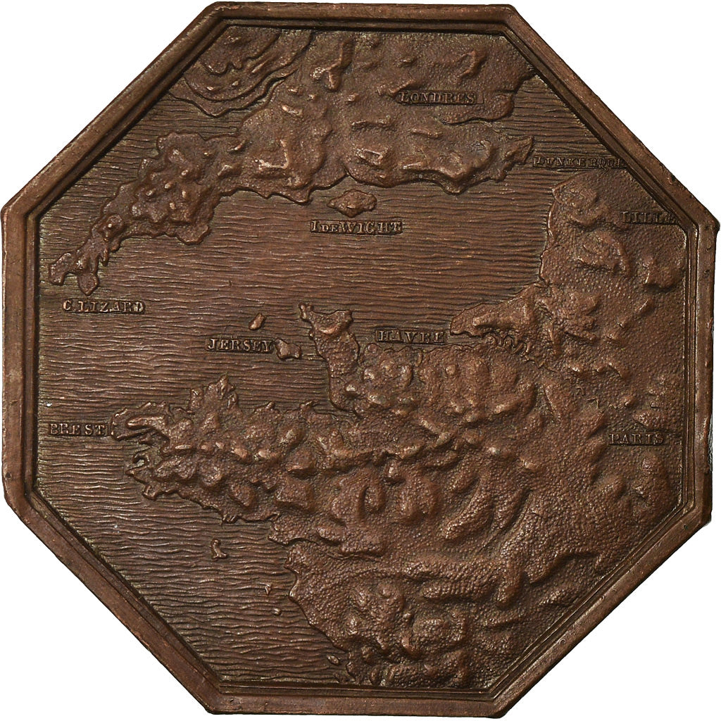 Francia, Token, Insurance, Assurances Maritimes, Hâvre, La Manche, 1862, SPL-
