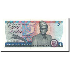Banknote, Zaire, 5 Zaïres, 1985-11-17, KM:26a, UNC(65-70)