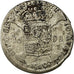 Coin, Spanish Netherlands, BRABANT, Escalin, 1698, Antwerp, F(12-15), Silver