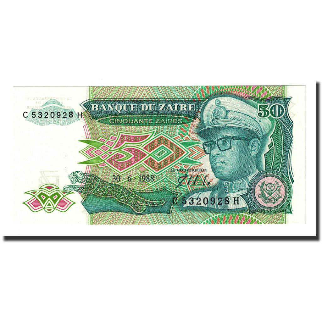Banknote, Zaire, 50 Zaïres, 1988-06-30, KM:32a, UNC(64)