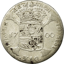 Coin, Spanish Netherlands, BRABANT, Escalin, 1700, Antwerp, F(12-15), Silver
