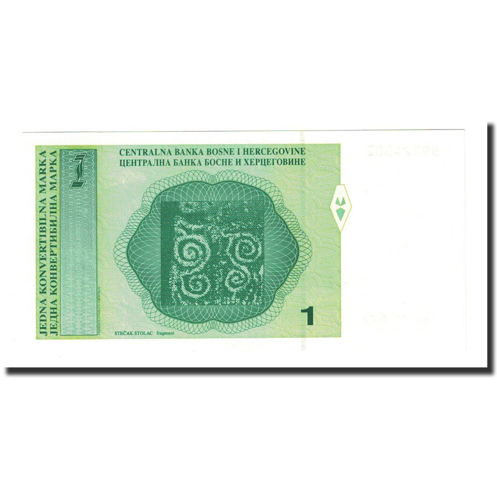Banconote, Bosnia - Erzegovina, 1 Convertible Marka, Undated (1998), KM:59a, FDS