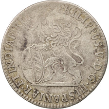 Paesi Bassi Spagnoli, BRABANT, Philip V, Escalin, 1704, Anvers, BB, Argento,...