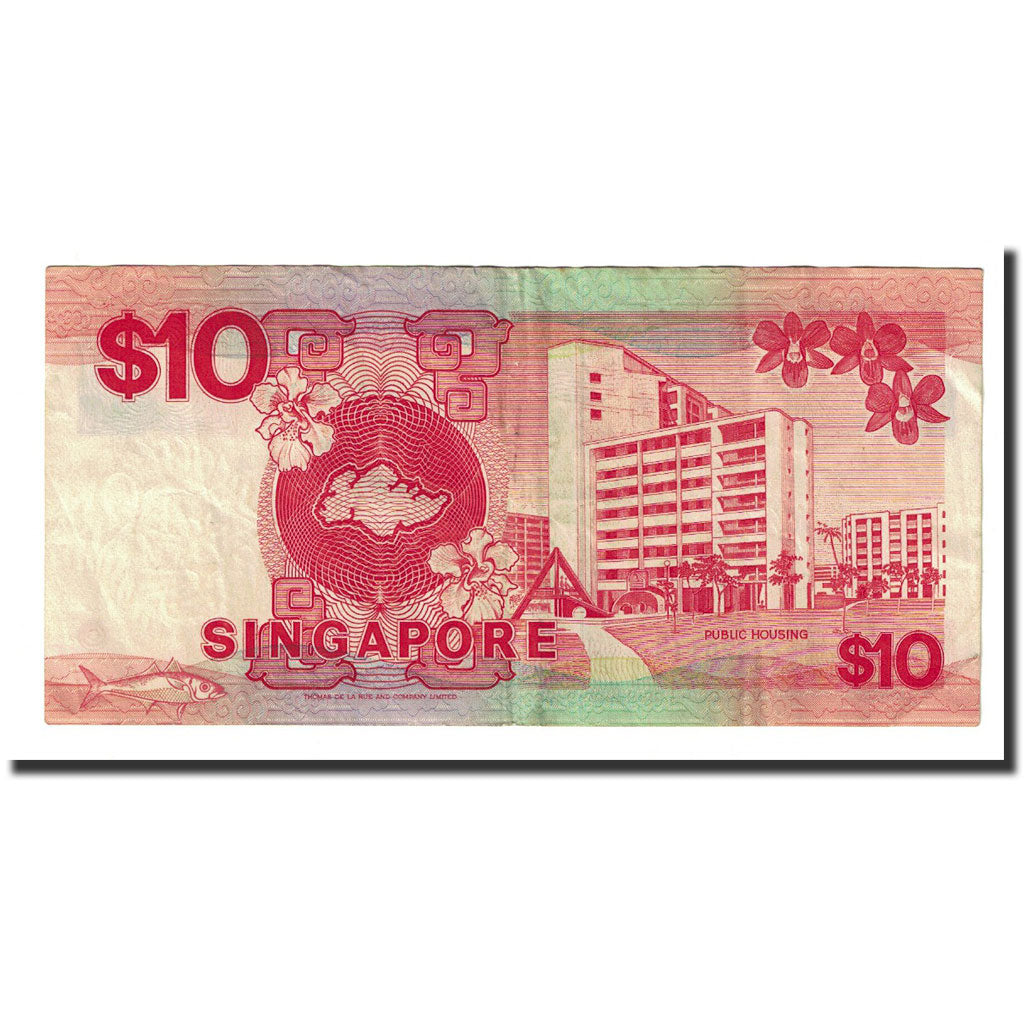 Banknote, Singapore, 10 Dollars, Undated (1988), KM:20, AU(50-53)