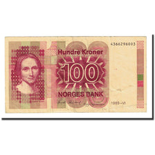 Geldschein, Norwegen, 100 Kroner, 1989, KM:43d, SS